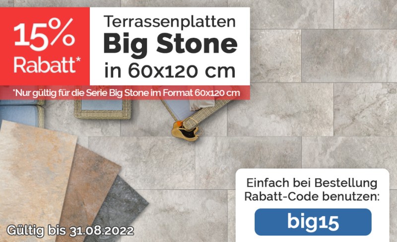 Terrassenplatten Big Stone 60x120 cm