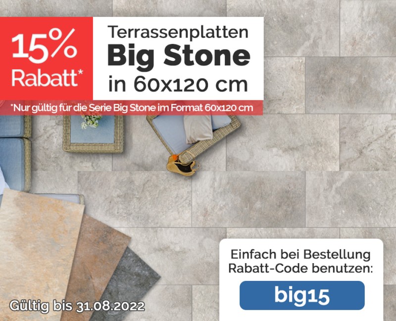 Terrassenplatten Big Stone 60x120 cm